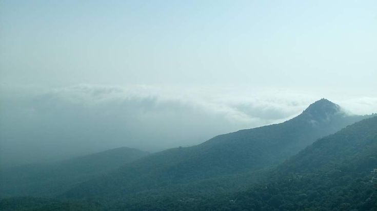 Mussoorie Hills and Clouds