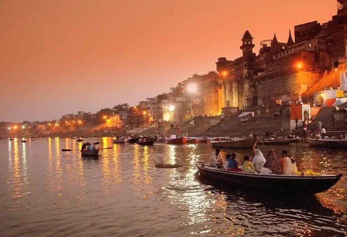 haridwar temple night view